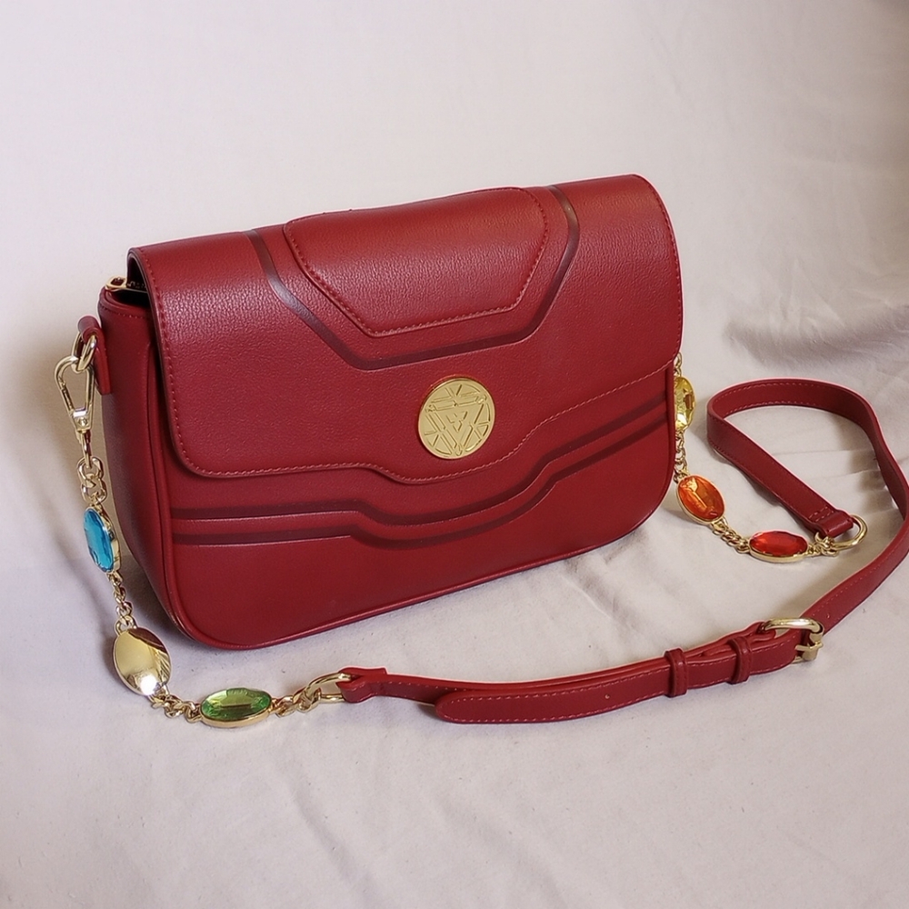 Marvel Loungefly Infinity Saga Iron Man Gauntlet Cosplay Crossbody Chain Bag